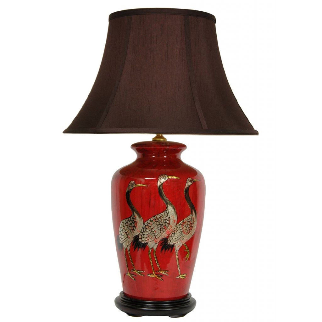 The Red Crane Lamp – A Timeless Statement Piece