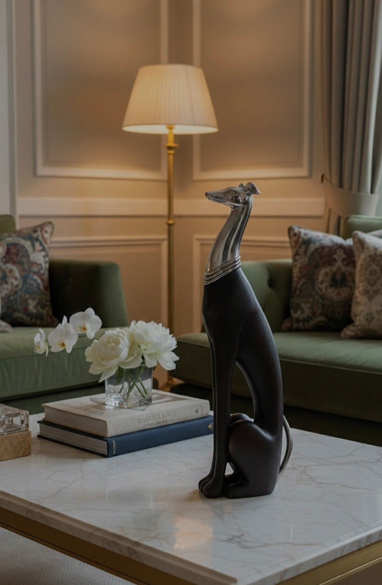 Sitting Dog Sculpture