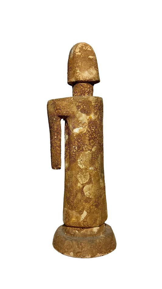 Ancient Terracotta Figurine of Man – Estimated 550 BC, Etruscan Style