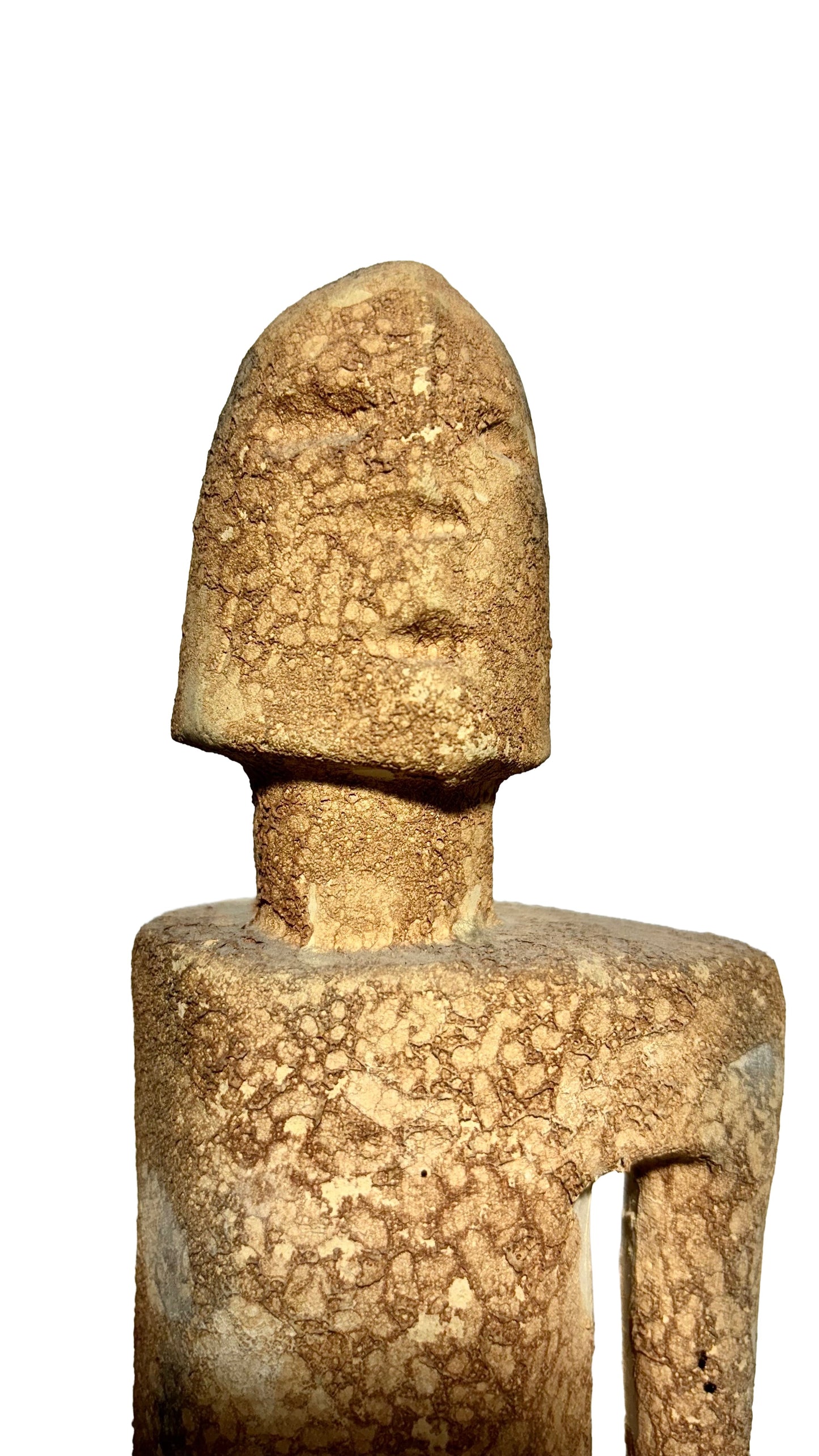 Ancient Terracotta Figurine of Man – Estimated 550 BC, Etruscan Style