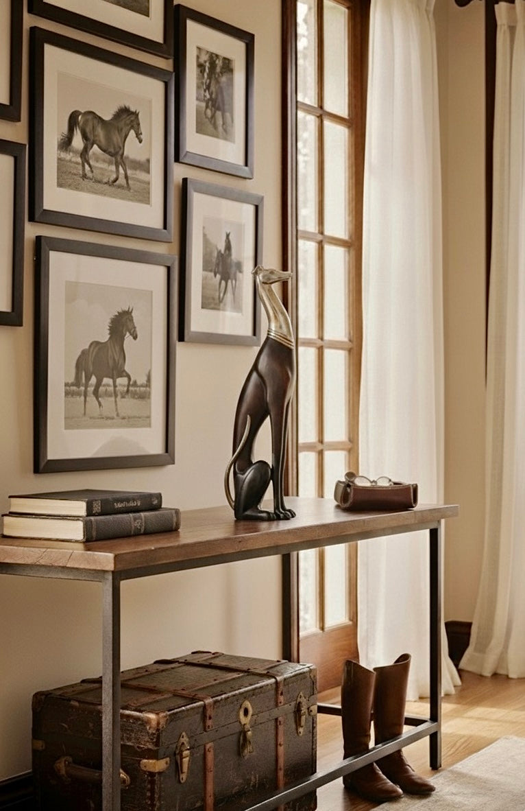 Sitting Dog Sculpture