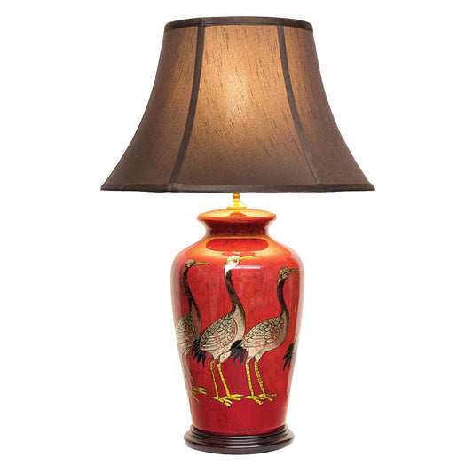 The Red Crane Lamp – A Timeless Statement Piece