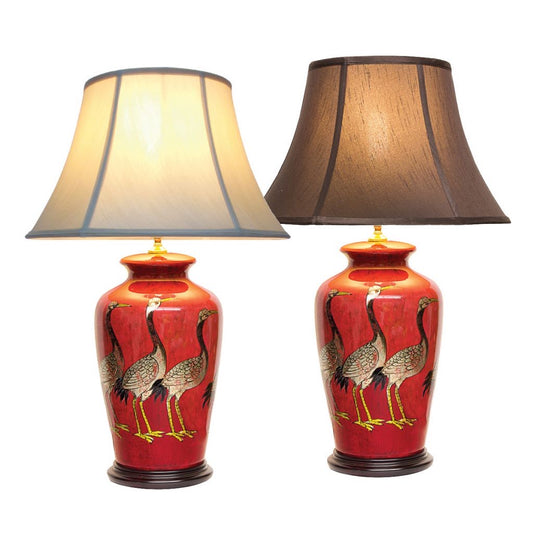 The Red Crane Lamp – A Timeless Statement Piece