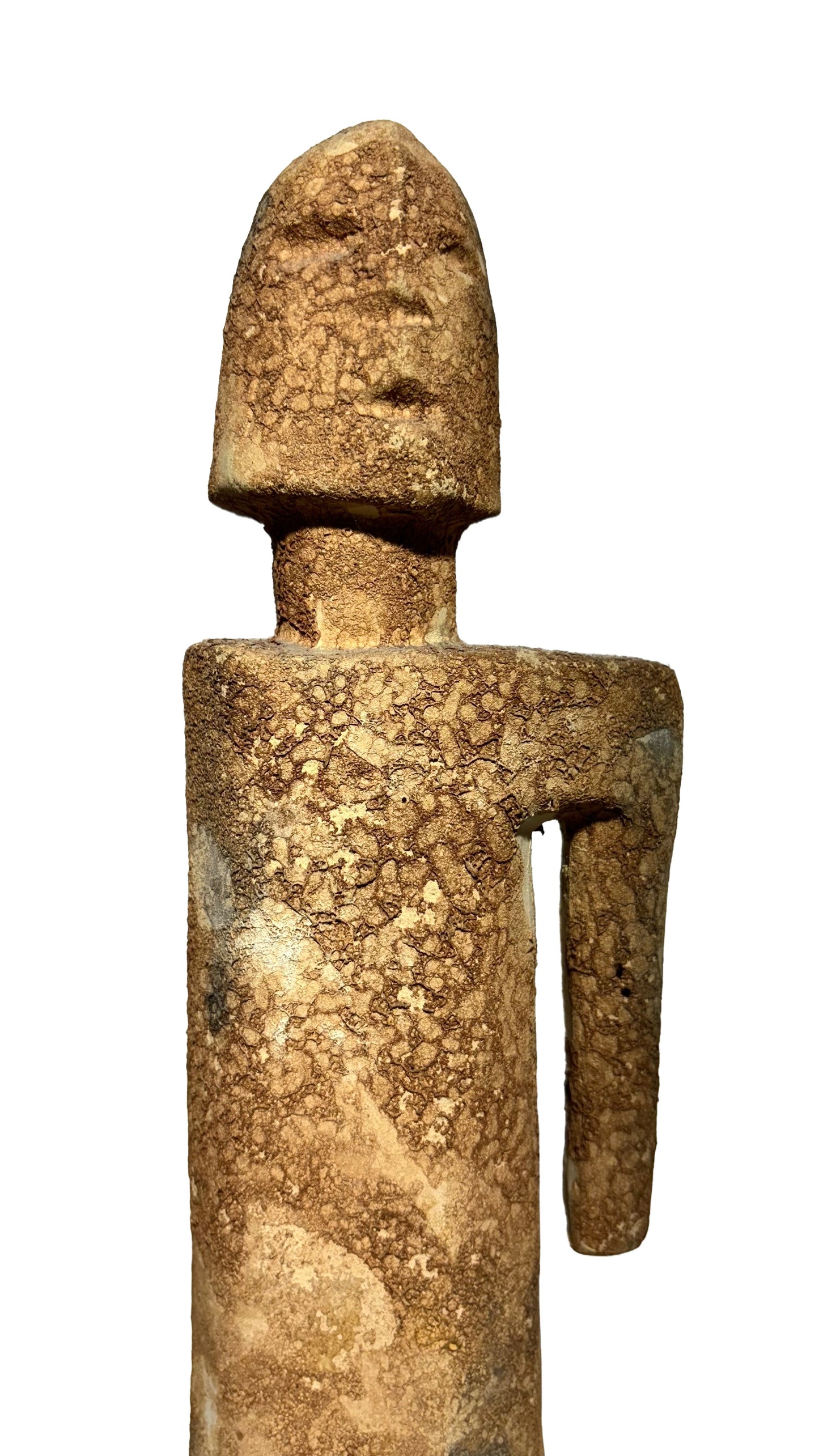 Ancient Terracotta Figurine of Man – Estimated 550 BC, Etruscan Style